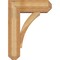 Ekena Millwork Thorton Craftsman Rough Sawn Bracket w/ Offset Brace, Western Red Cedar, 8"W x 22"D x 30"H BKT0806X22X30THR04RWR - alternate 4